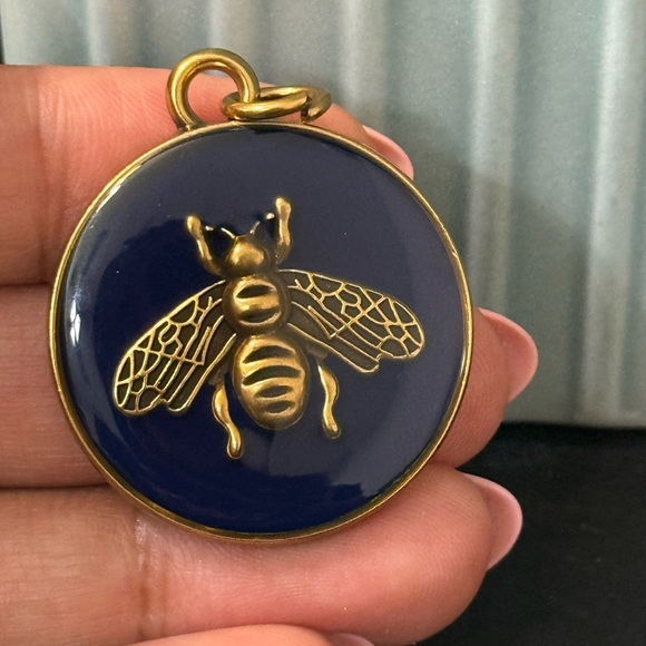 Gucci Other - Gucci Blue Vintage Gold Medallion